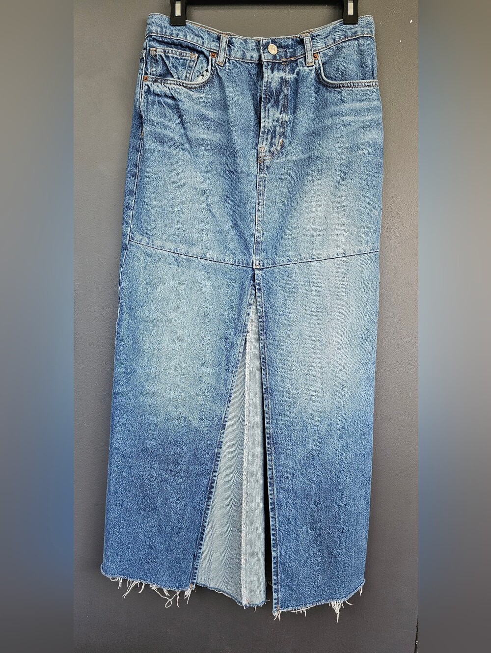 Reformation Tazz Denim Maxi Skirt